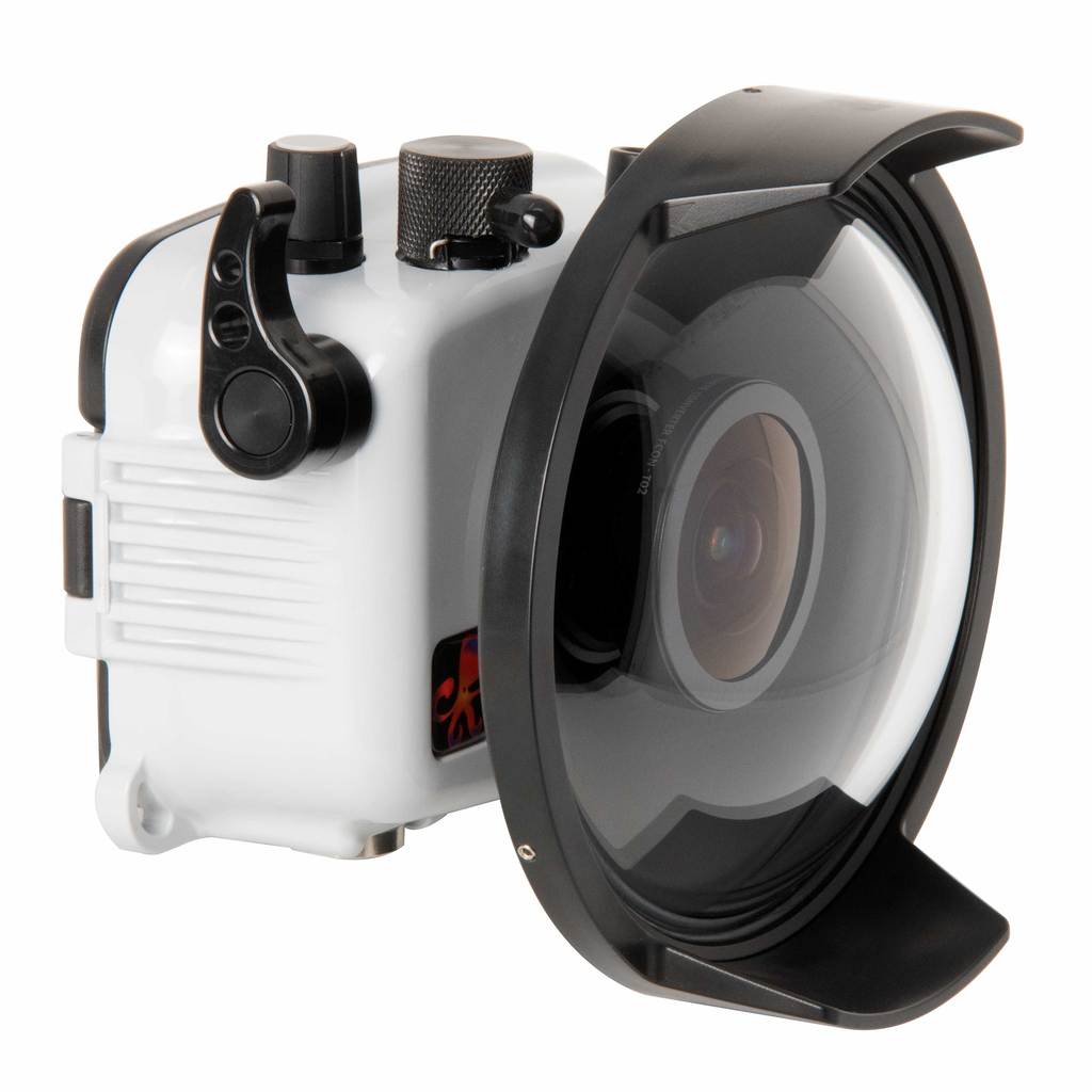 Underwater Housing for OM System TG-7, Olympus Tough TG-6 with Dome Port for FCON-T02 Fisheye