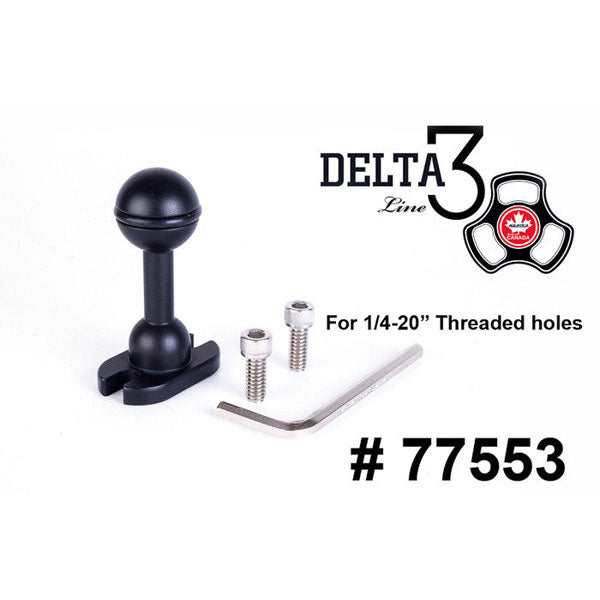 Aquatica 77553 TLC Delta 3 Ball Arm with Flat Base