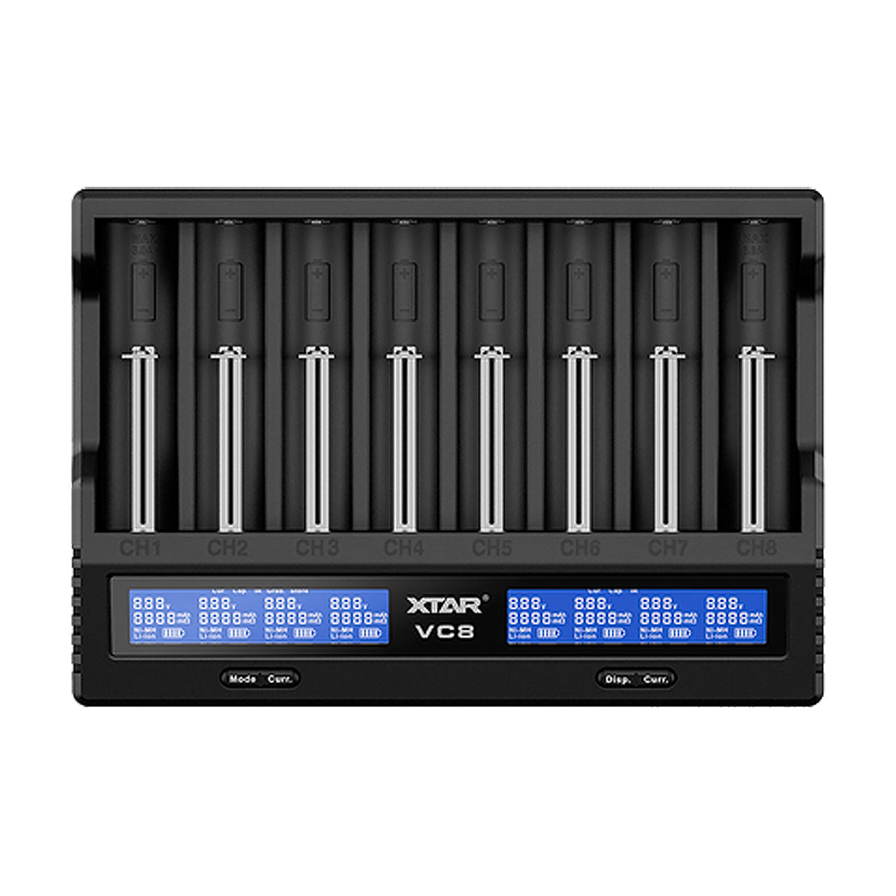 XTAR VC8 Fast Battery Charger for 8 x Li-ion Batteries