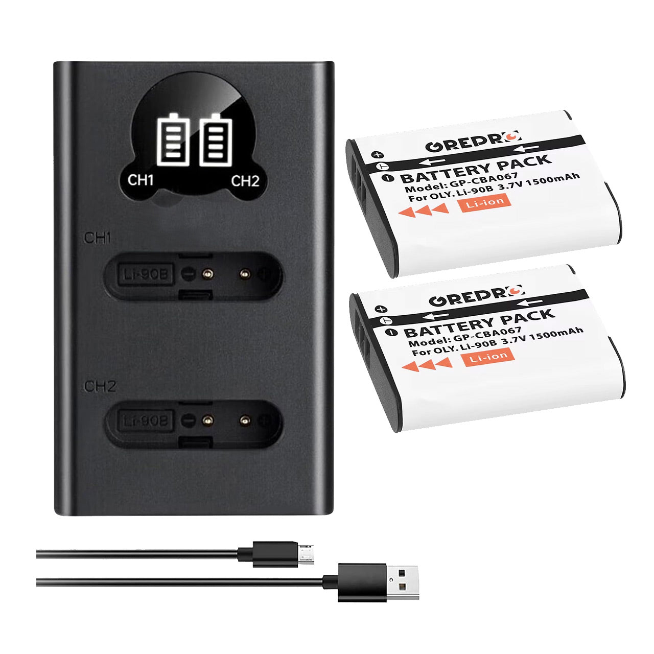 Hyperion Battery & Charger Kit for Olympus TG-6 & TG-7